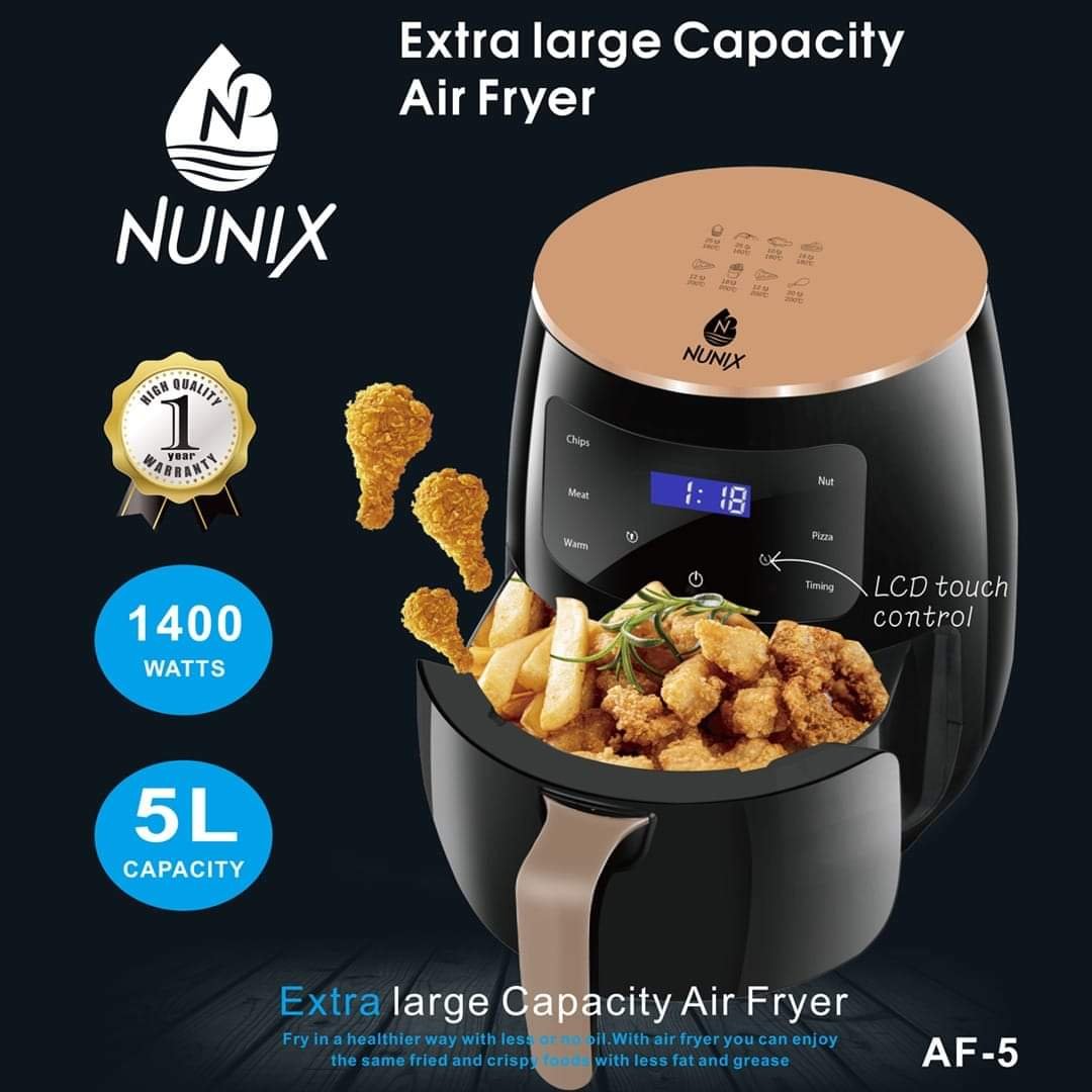 Nunix airfryer 5l 5litres Nunix Air Fryer - Image 1
