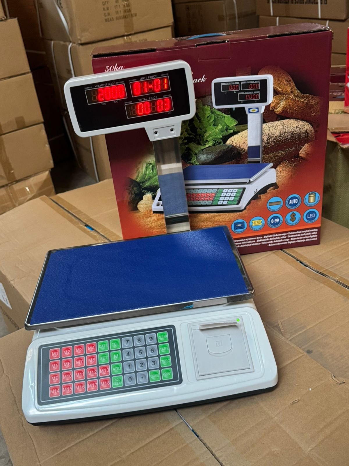 SCale with printer 50kg Electric Weighing Scale With Receipt Printer - Image 1