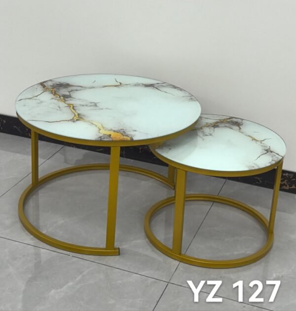Glass Effect Nesting Coffee Table