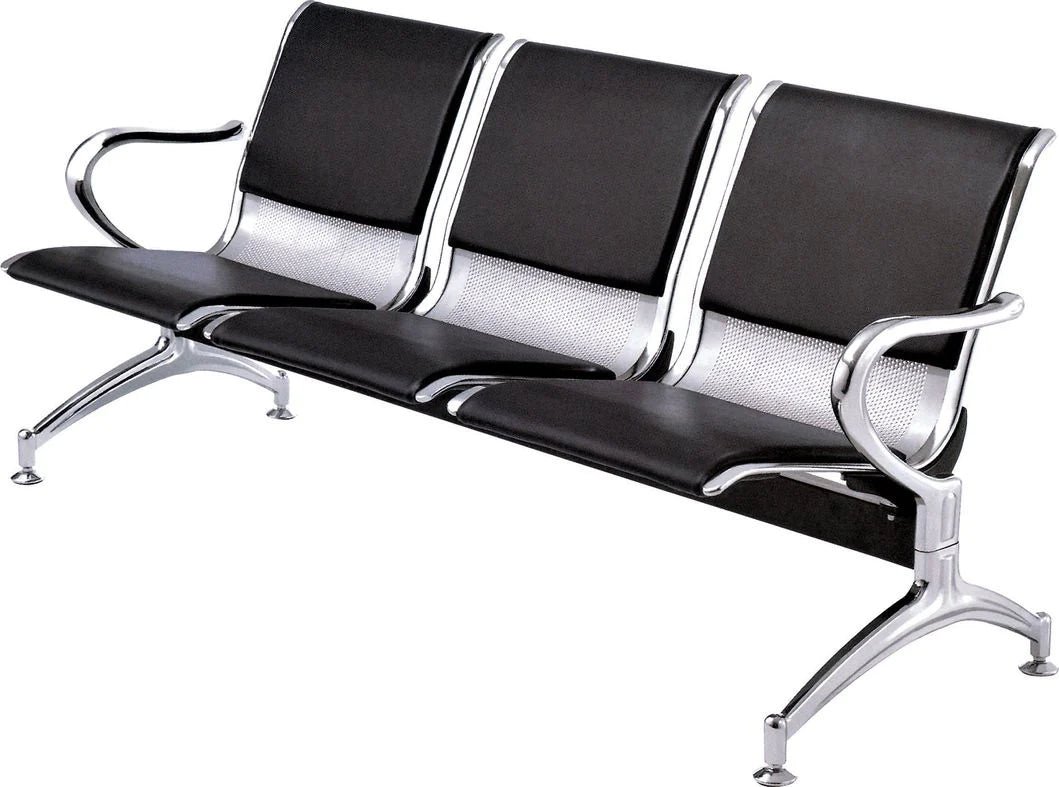 link padded Padded Waiting Bench 3 Seater Office and Reception Seating Bench - Image 1
