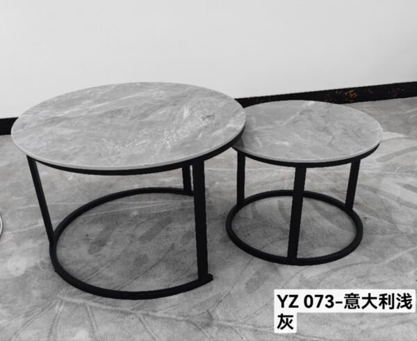 Marble Nesting Coffee Table-Black