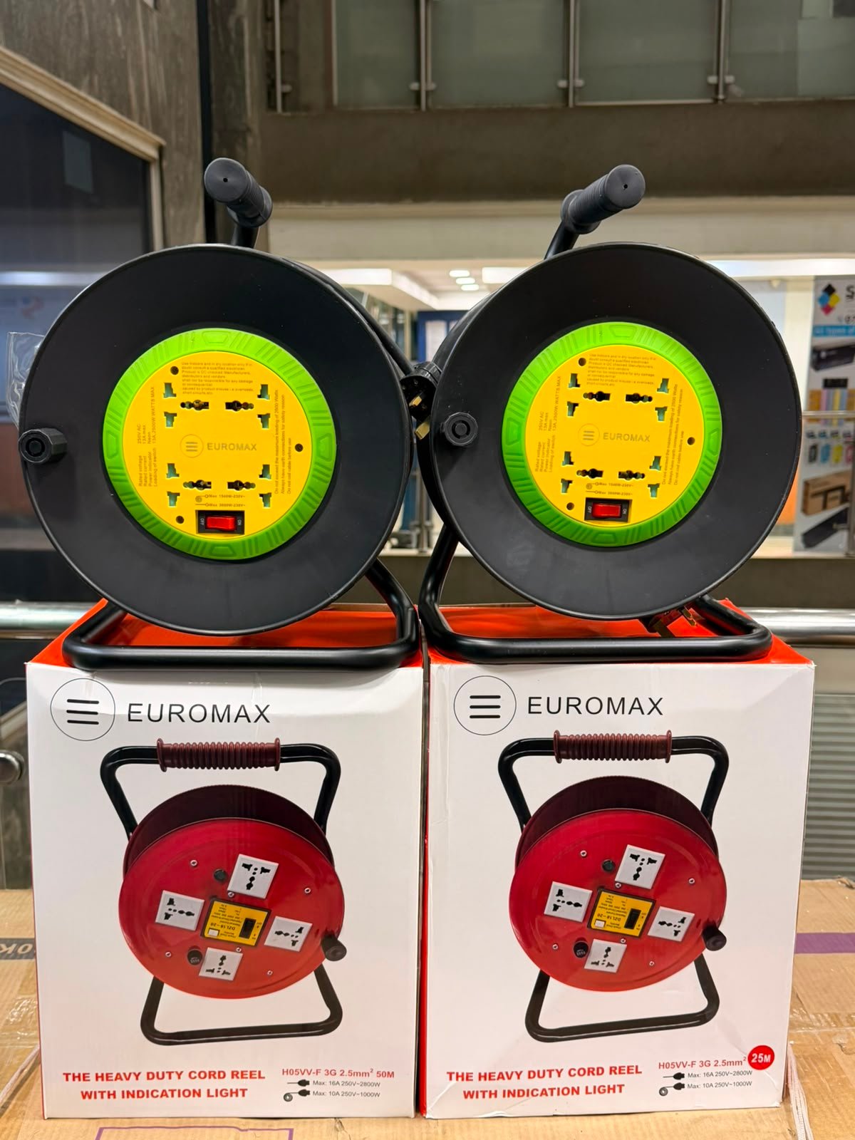 Extension cable Euromax Extension Reel Cable 50 Meter 3 Core - Image 1