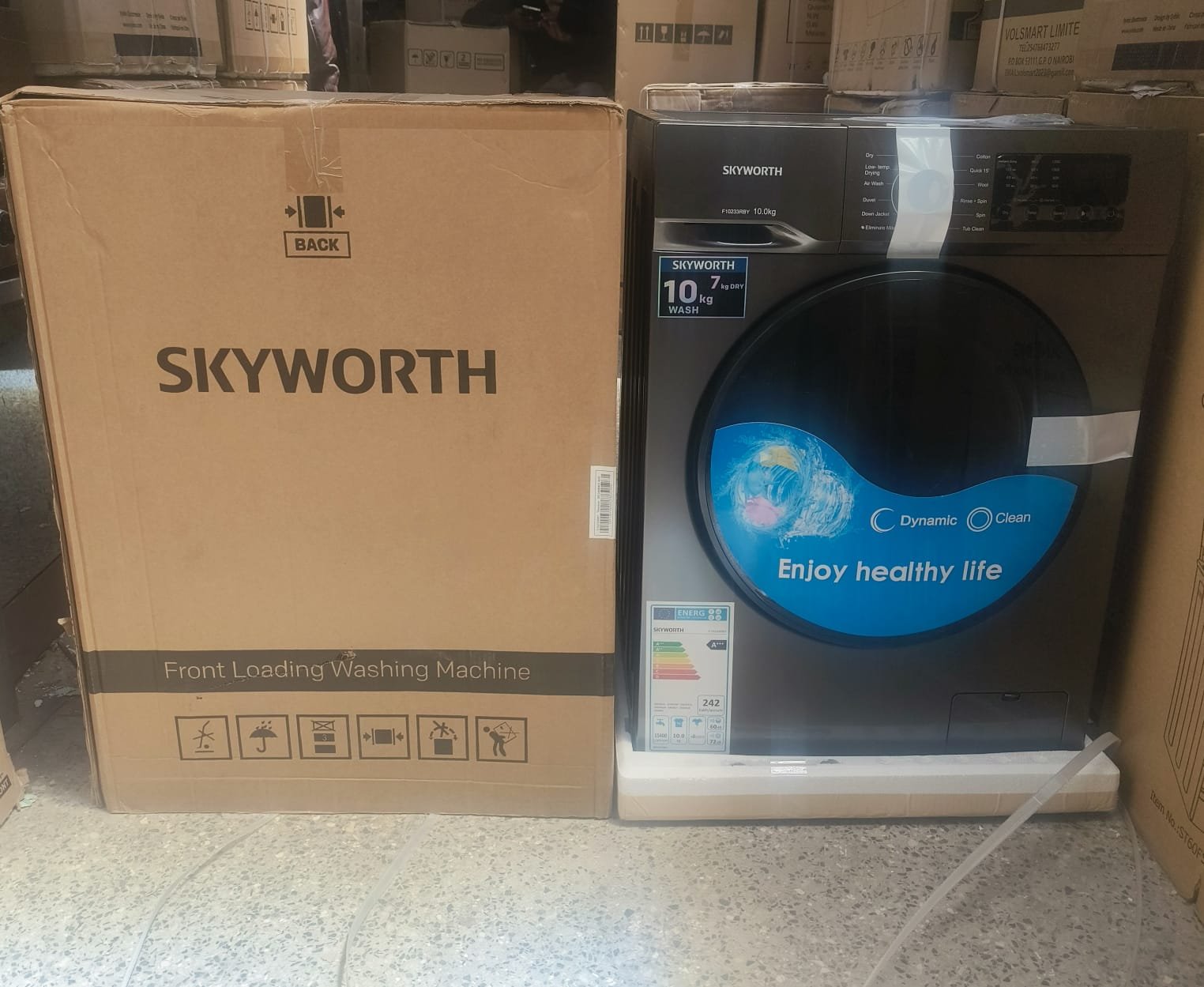 skyworth washing machine Skyworth Washing Machine Front Load 10/7KG - Image 1